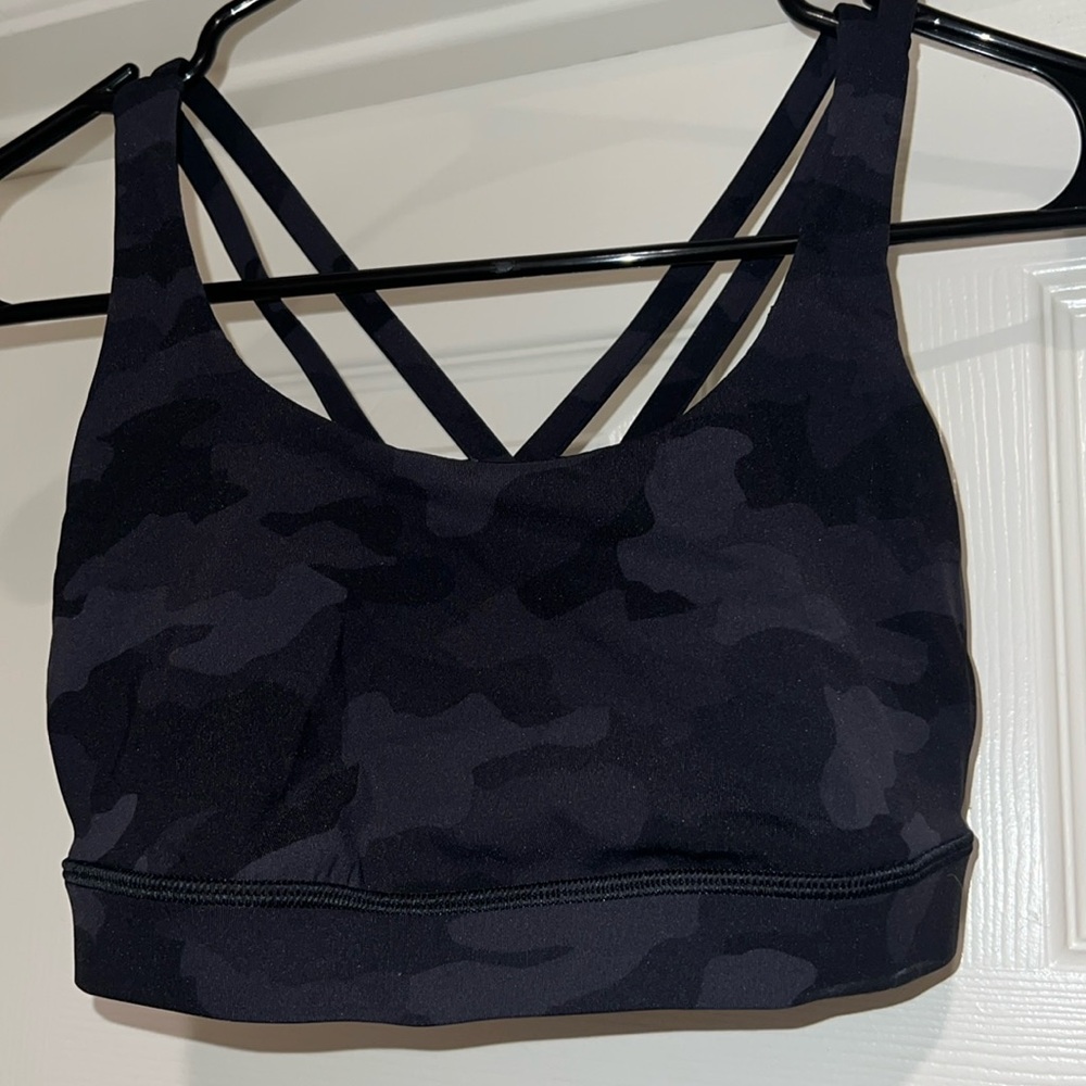 lululemon energy camo bra (no pads)